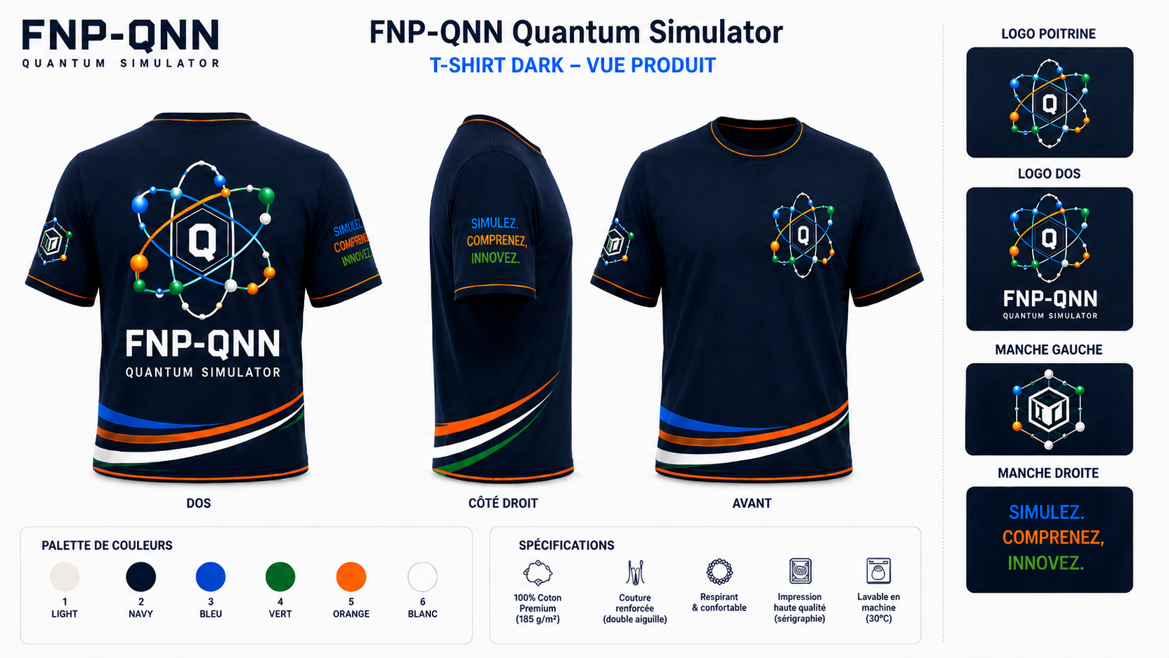 Concept rendering of FNP-QNN Dark T-Shirt