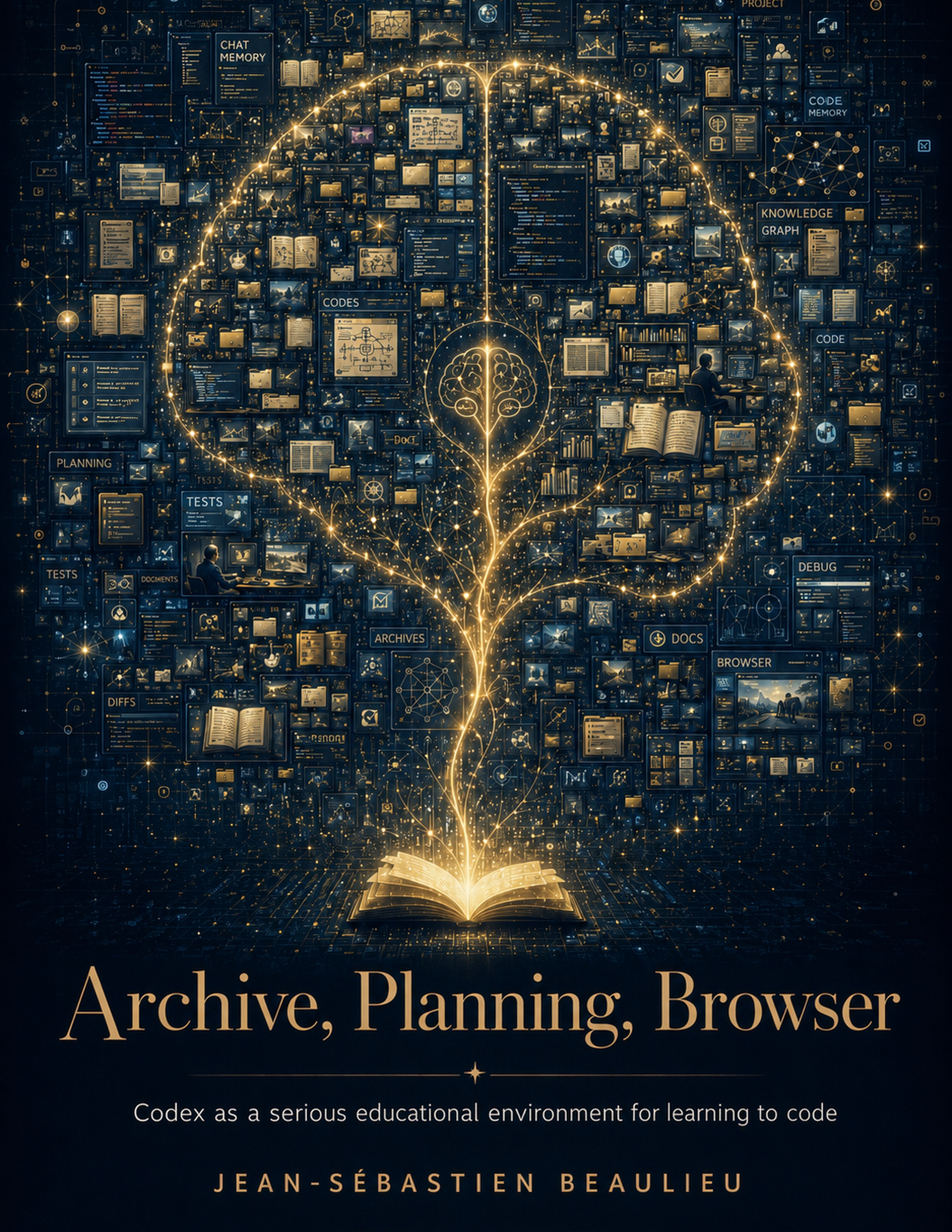 Cover of Archive, Planning, Browser, an essay on Codex as an educational coding environment